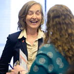 Robin Kaler and audience 