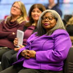 Dr. Danita M. Brown Young and audience