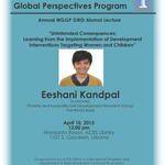 2015 Hosting Inaugural Annual GRID Alum Lecture