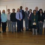 Mr. and Mrs. David Goodman and Norman Goodman with former Goodman Fellowship Recipients, Spring 2011