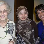 Jean Due with GRID Students Tutin Aryanti and Tahreer Araj, 2010