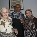 Jean Due with GRID Students Maimouna Barro and Tutin Aryanti