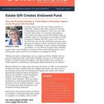 Estate Gift Creates Endowed Fund, Education Generations Spring 2018