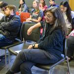 Dr. May Berenbaum in the audience