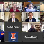 International Women's Day 2021, Zoom panelist grid