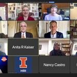 International Women's Day 2021, Zoom panelist grid