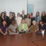 Spring Reception, 2007 with donors, GRID current and former students