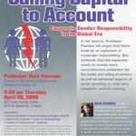 Ruth Pearson Talk on Corporate Gender Responsibility, April 2006