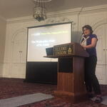 Professor Tami Bond talking about the Wednesday Club of St. Louis