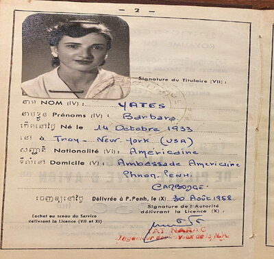 Barbara Yates Pilot License