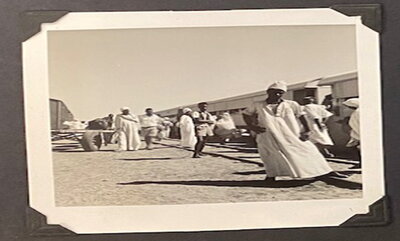 The train station at Wadi Halfa, Sudan. 1959